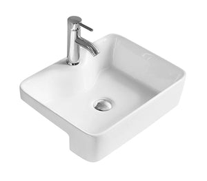 Rectangular Semi-Recessed Basin 480 x 370 x 130mm