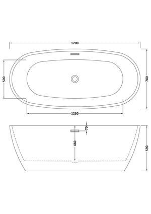 Freestanding Bath 1700mm