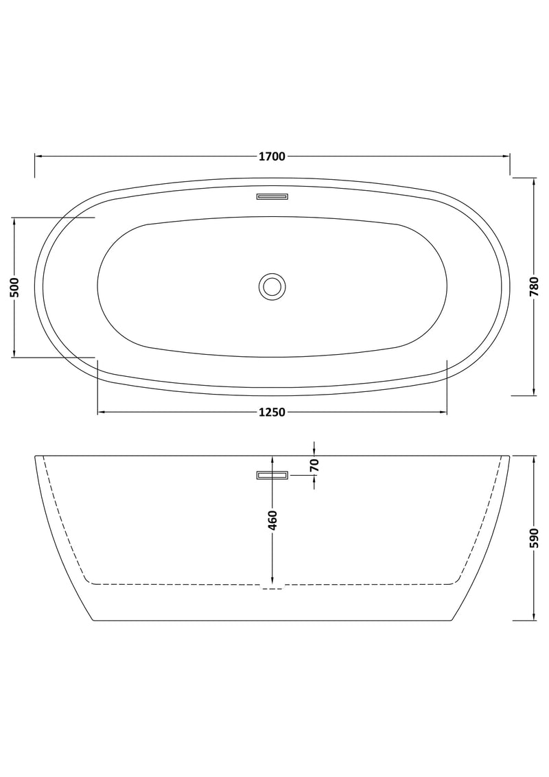 Freestanding Bath 1700mm