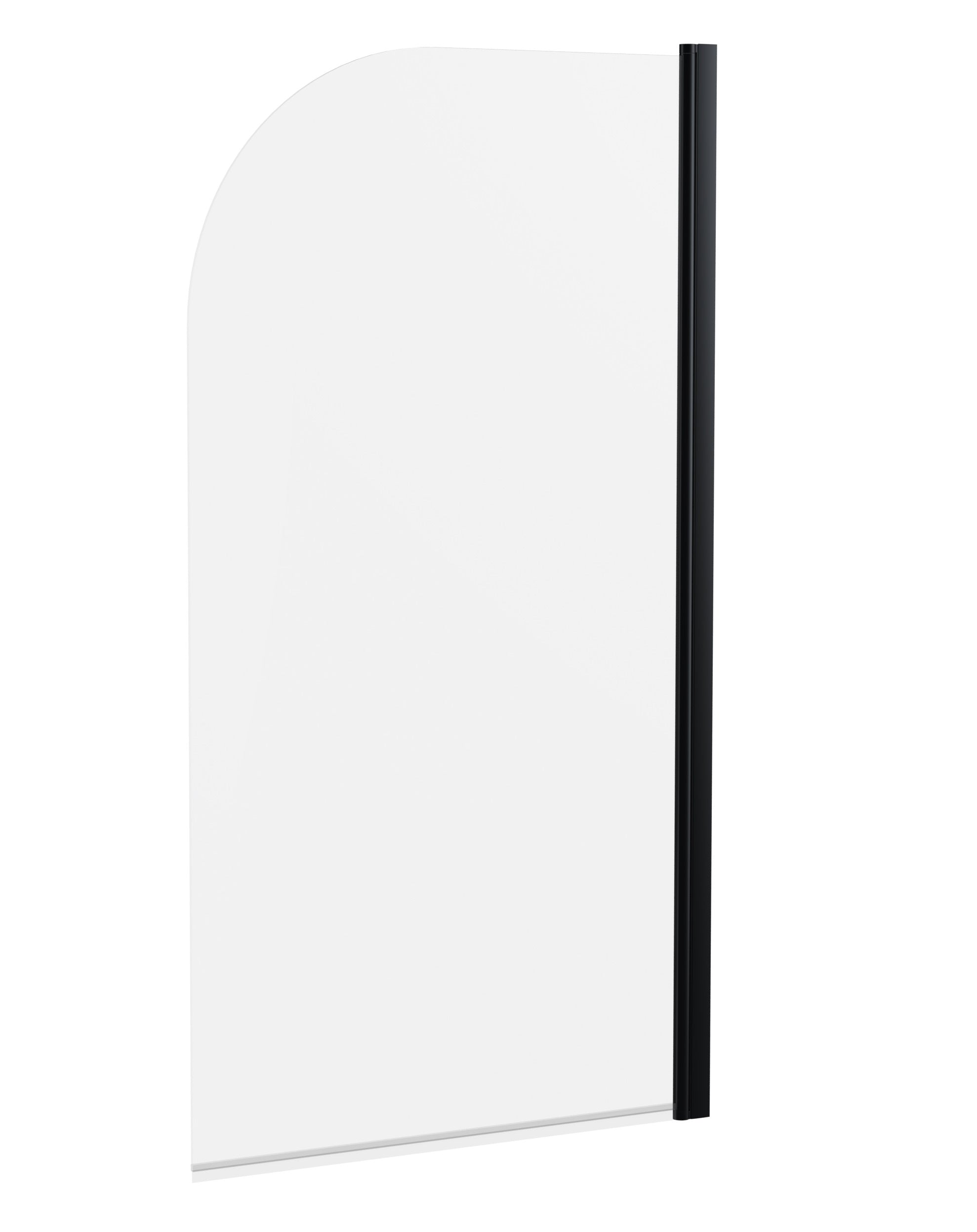Black Round Bath Screen