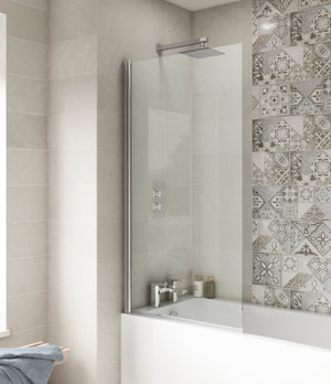 Square Hinged Bath Screen