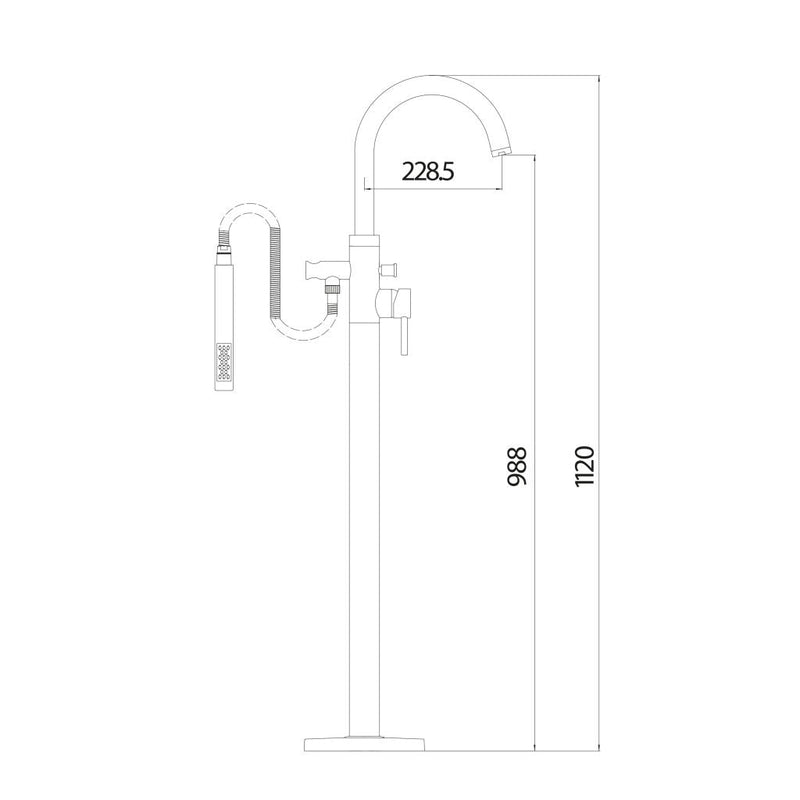 Presley Freestanding Bath Shower Mixer