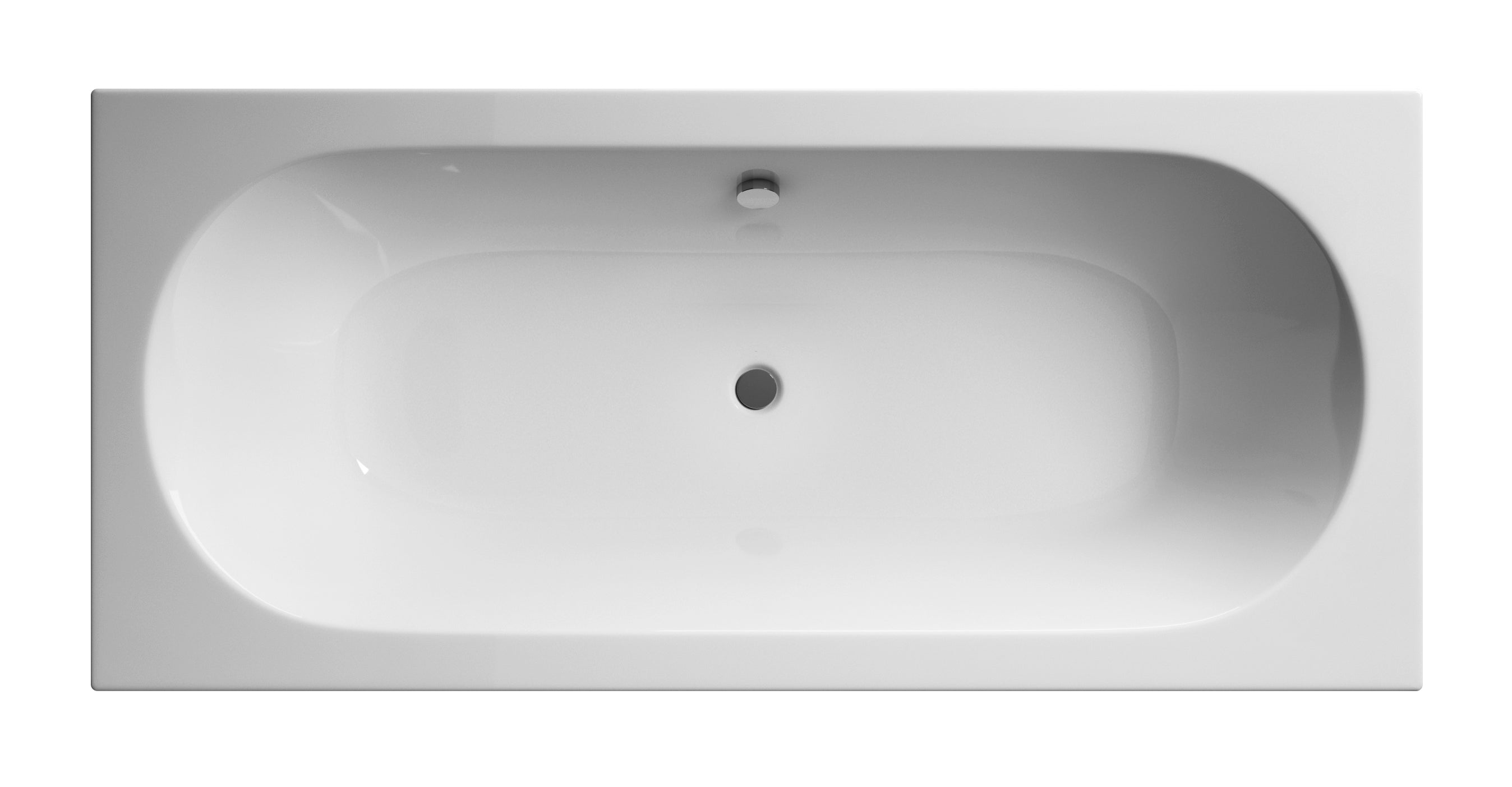 Round 1800mmx800mm Double Ended Bath