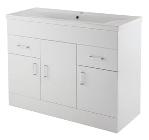DEN 1000mm Floor Standing 3-Door & 2-Drawer Vanity